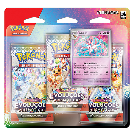 Blister Triplo EV8,5 - Evoluções Prismáticas - Pokémon