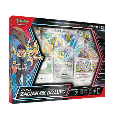 Box Coleção Zacian ex do Lupo - Pokémon