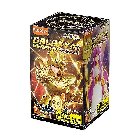 Boneco Saint Seiya Galaxy Version 03 Gold Zodiac - Blokees