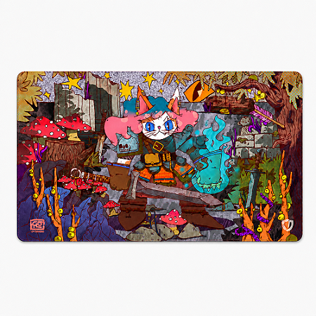 Playmat Artist Series Felidar Piromante - Central