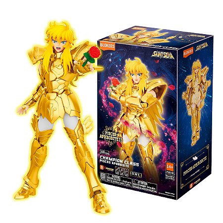 Boneco Saint Seiya Champion Class 15 Afrodite de Peixes - Blokees