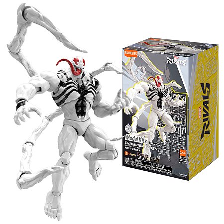 Boneco Anti Venom Marvel Rivals Montar Articulado - Blokees