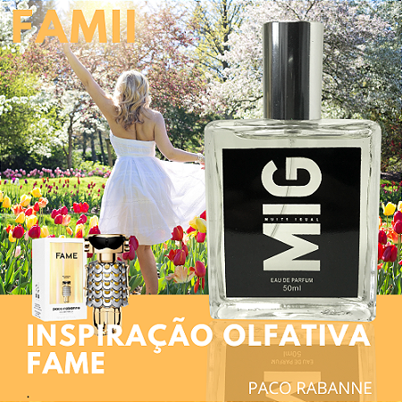 Perfume Famii Inspirado no Fame Paco Rabanne 50ml