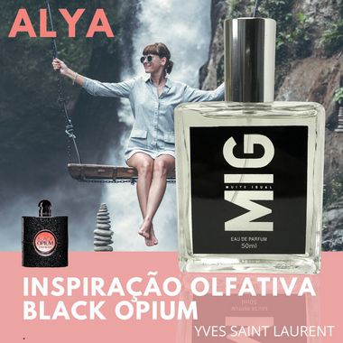 Perfume Alya Inspirado no Black Opium 50ml