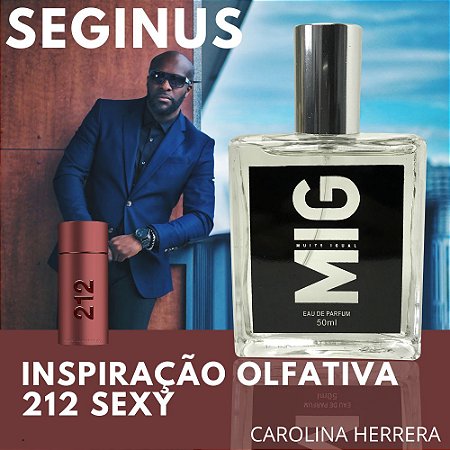 Perfume Seginus Inspirado no212 Sexy 50 ml