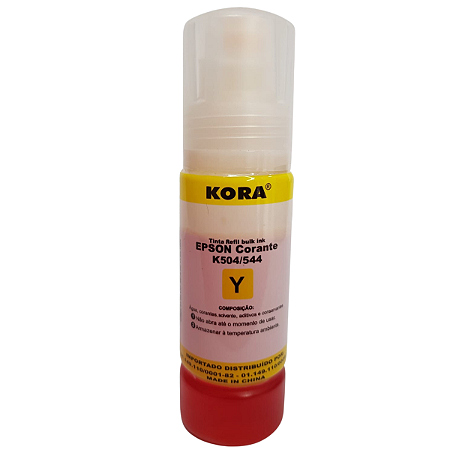 Garrafa para EcoTank AMARELO T504/544 Compatível Epson 100ML