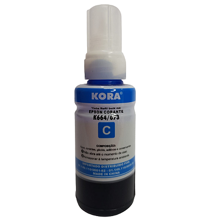 GARRAFA PARA ECOTANK EPSON 664 / 673 Ciano 100ML