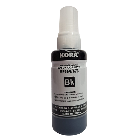 GARRAFA PARA ECOTANK 664/673 PRETO 100ML