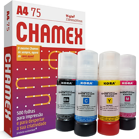 KIT Refil de tinta + Papel sulfite