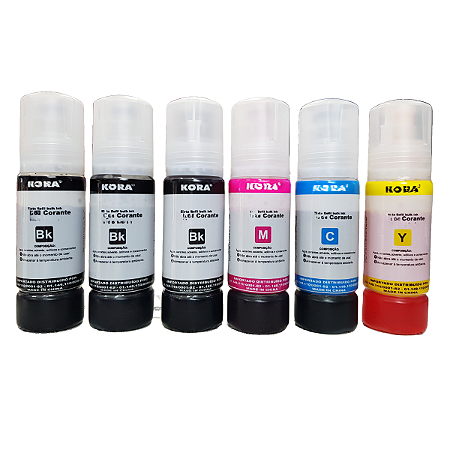 6 Tintas Para Epson L3250 L3150 L3210 L3110 L5190 L5290 T544