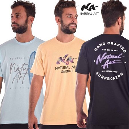 KIT 3 Camisetas Sortidas NATURAL ART (foto meramente ilustrativa) - VIA  BRANDS