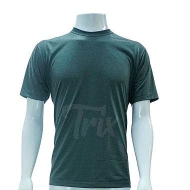 CAMISETA BÁSICA  CINZA CHUMBO 100% POLIÉSTER