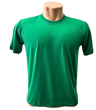 CAMISETA BÁSICA PV VERDE BANDEIRA- LINHA SUPREME/ANTI-PILLING