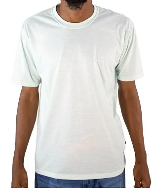 CAMISETA BÁSICA VERDE BEBÊ 100% POLIÉSTER