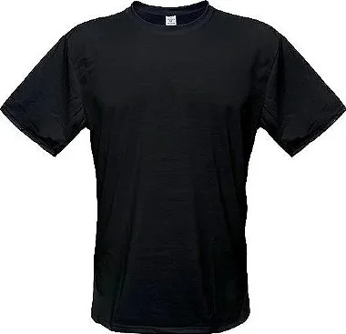 CAMISETA BÁSICA PRETA 100% ALGODÃO