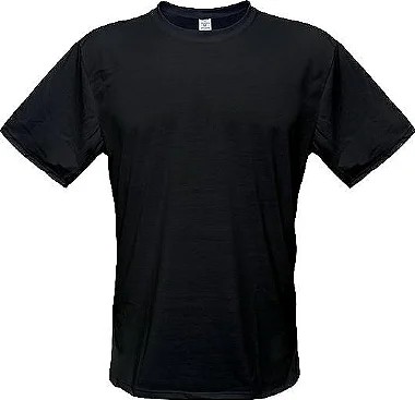 CAMISETA BÁSICA PV PRETA - LINHA SUPREME/ANTI-PILLING