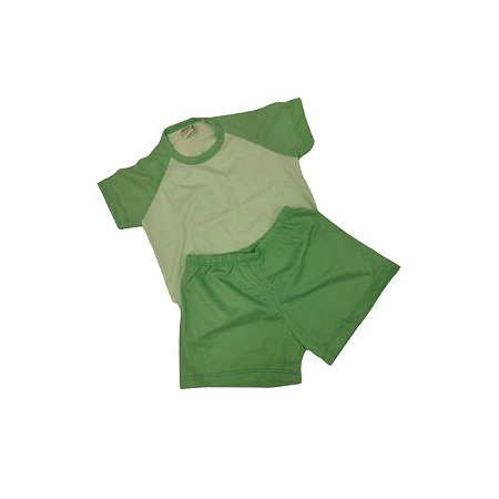 CONJUNTO INFANTIL VERDE 100% POLIÉSTER