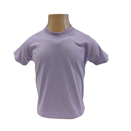 CAMISETA INFANTIL LAVANDA 100% POLIÉSTER- LINHA SUPREME/ANTI-PILLING
