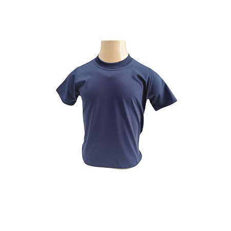 CAMISETA INFANTIL PV AZUL MARINHO- LINHA SUPREME/ANTI-PILLING