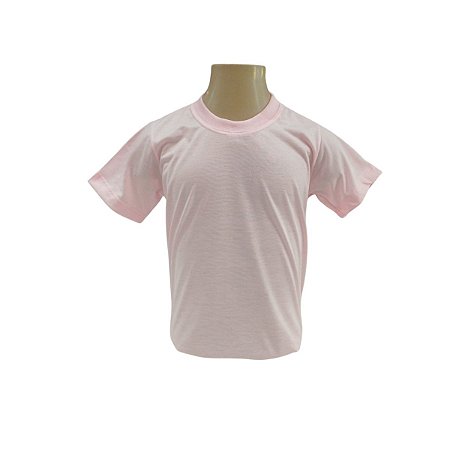 CAMISETA INFANTIL ROSA BB 100% POLIESTER