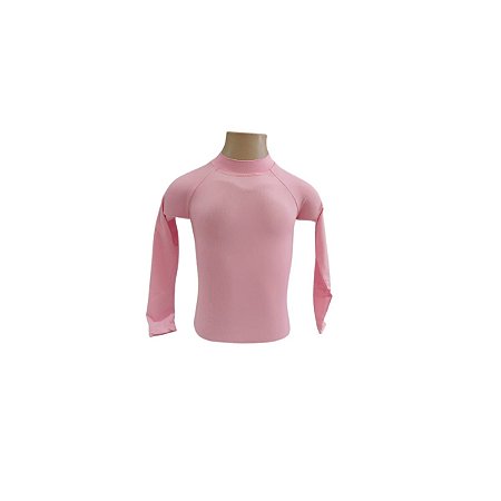 CAMISETA INFANTIL POLIAMIDA ROSA BB COM PROTEÇÃO UV 50%
