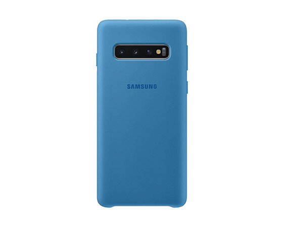 Case Capa Silicone Aveludada Samsung Galaxy S10 Plus Azul Claro - Sky Dreams