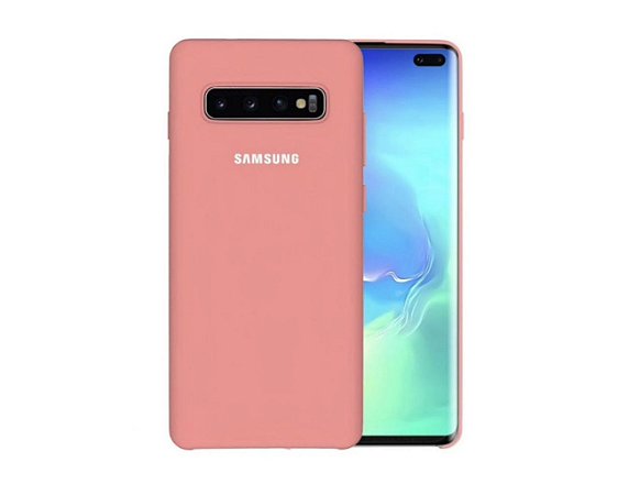 Capa Samsung Galaxy S10 Plus Tela 6.4 Silicone Cover Anti Impacto Rose +  Pelicula 3D Tela Inteira | Submarino