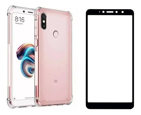 Capa antishock transparente + película de vidro 3D compatível com xiaomi  redmi s2 - Sky Dreams