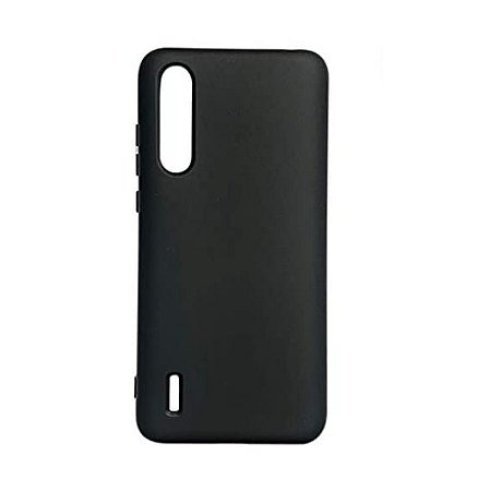 Capa case de silicone aveludada por dentro compatível com xiaomi mi 9 lite  (Preto) - Sky Dreams