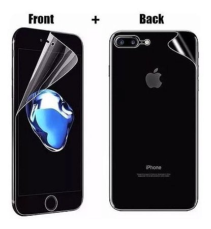 Kit Película Silicone Frente + Verso Curvada iPhone 7/8 Plus - Sky Dreams