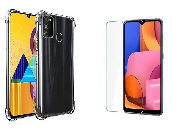 KIT CAPA ANTI SHOCK + PELÍCULA DE VIDRO TEMPERADO SAMSUNG GALAXY M31 - Sky  Dreams