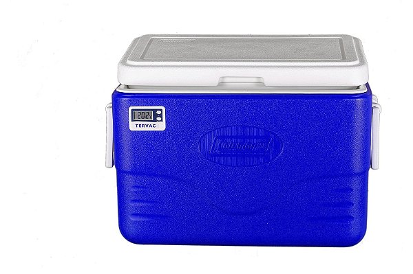 Caixa 26 Litros PU Azul com Termômetro Digital Máxima Mínima