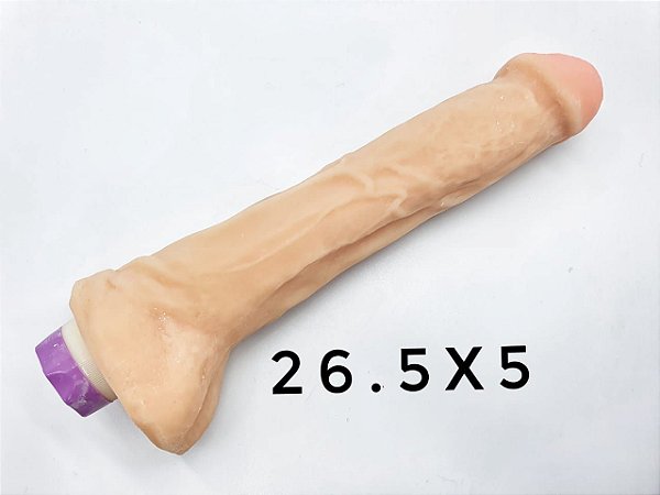 Vibrador Pênis em Cyberskin 26,5x5cm