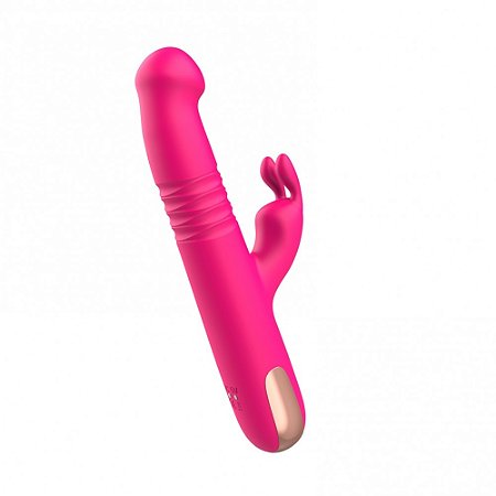 Vibrador para ponto G e clitóris, rotativo ( gira gira), com movimentos sobe e desce