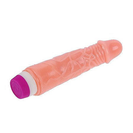 Vibrador Pênis Em Silicone 19,5x4cm