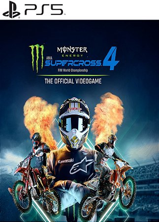 Monster Energy Supercross - The Official Videogame 5 PS4 MÍDIA DIGITAL -  Raimundogamer midia digital