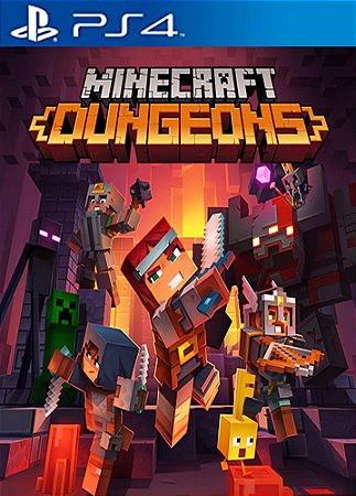 Minecraft Dungeons PS4 MÍDIA DIGITAL LANÇAMENTO - Raimundogamer