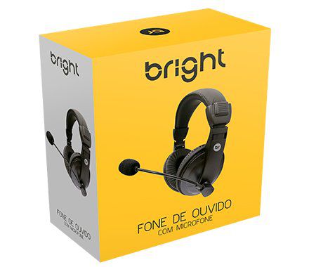 Fone #Headset #Office #Bright #0507 #Super #Bass #para #Desktop #PC  #Notebooks - Globaltec Info Shop