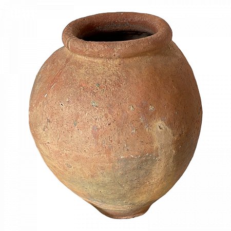 Antigo vaso de barro , porrão , mede 60x50 cm largura