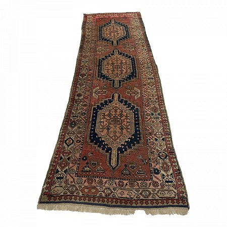 Antigo e raro tapete persa , linda passadeira , ótimo estado, mede