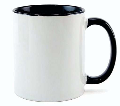 Caneca Alça e Interior Preta