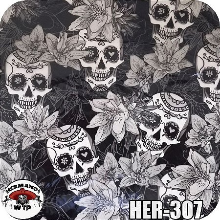 Caveira Flores Black