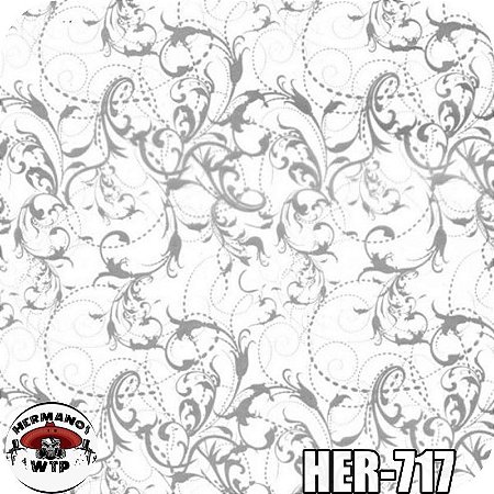 Floral Persa Cinza