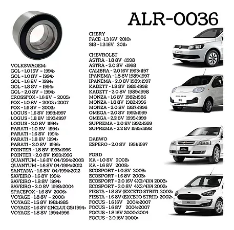 ROLAMENTO DE RODA DIANT GOL/SAV FORD/ CELTA/ CORSA