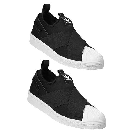 slip on superstar preto