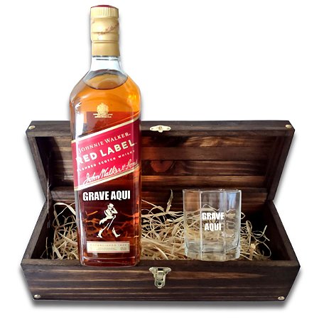 Kit Whisky Personalizado - Red Label
