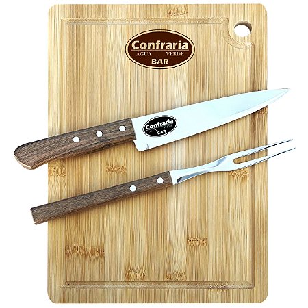 Kit Churrasco Simonaggio Personalizado - 03 Peças KE 032