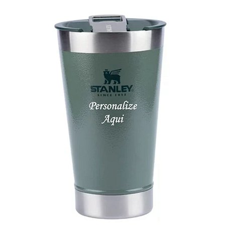 Copo Stanley Térmico com Tampa  Verde 473 ml - Personalizado