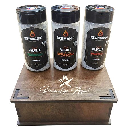 Kit Sal/Tempero Germanic Personalizado - 03 Unidades