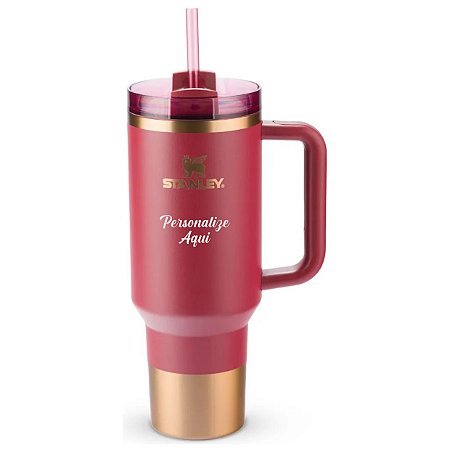 Quencher Térmico Stanley Bordô Gilded Pomegranate 1,18L - Personalizado